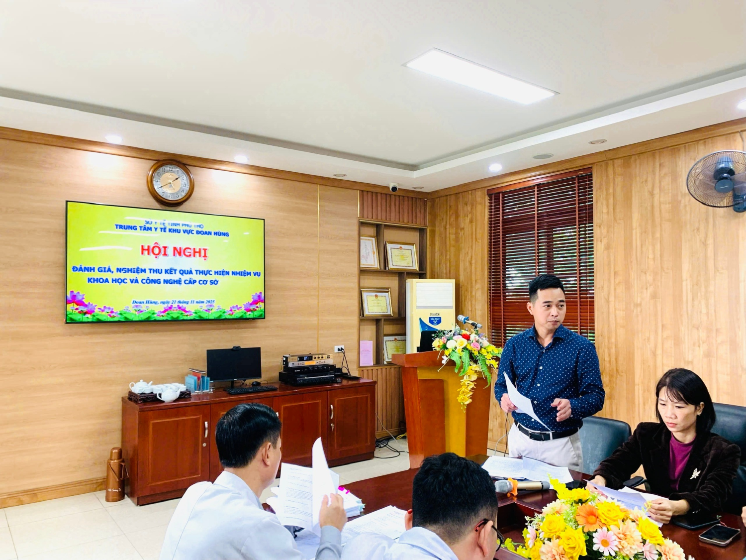 TRUNG TÂM Y TẾ KHU VỰC ĐOAN HÙNG: TỔ CHỨC NGHIỆM THU ĐỀ TÀI KHOA HỌC NĂM 2025